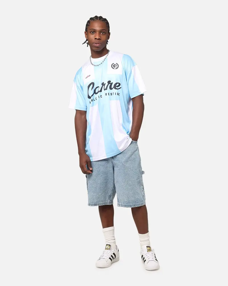 Carre Prestige Football T-Shirt Light Blue/White 3