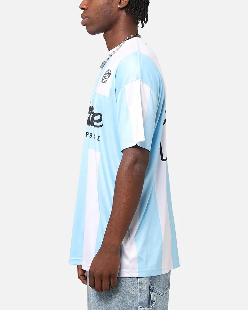 Carre Prestige Football T-Shirt Light Blue/White 6