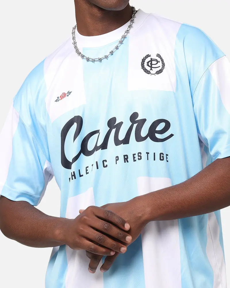 Carre Prestige Football T-Shirt Light Blue/White 7