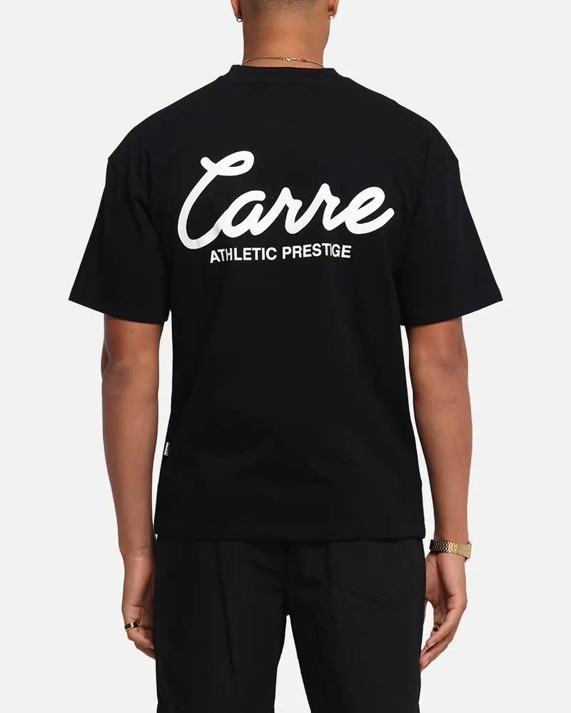 Carre Prestige Script T-Shirt Black 1