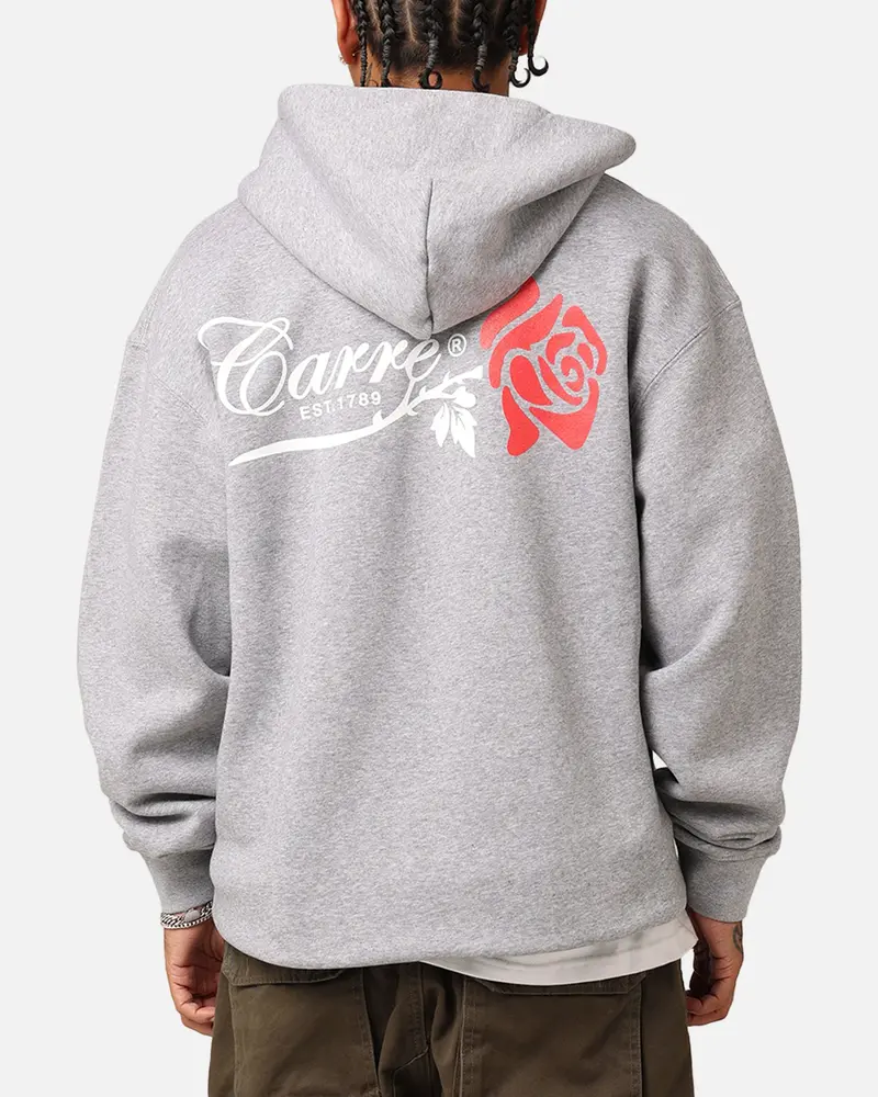 Carré Rara Full Zip Hoodie Grey Marle 1