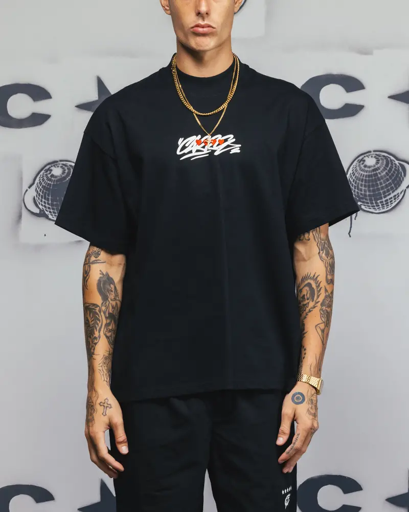 Carre Romance T-Shirt Black 2