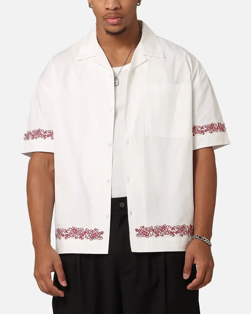 Carre Rose Bowl Button Up Shirt Off White 1