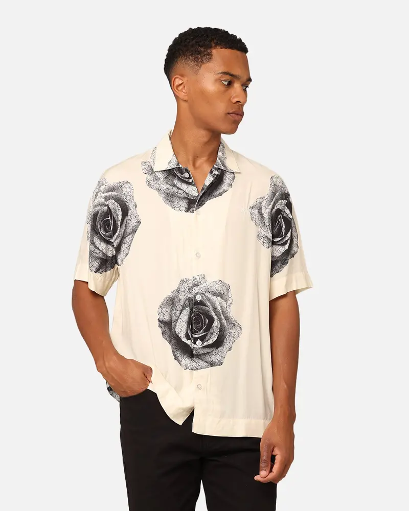 Carré Rose Bunch Button Up Shirt Off White 1