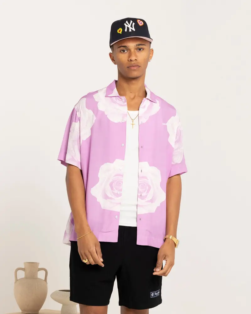 Carré Rose Bunch Button Up Shirt Pastel Purple 1