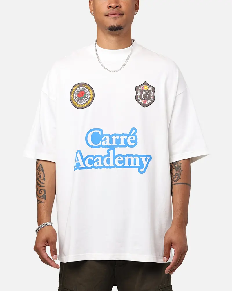 Carre Rosebowl Academy Mock T-Shirt Off White 1