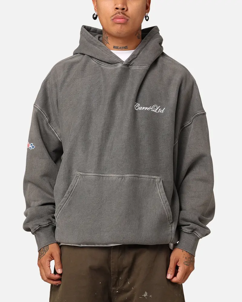 Carré Rosebud Oversized Hoodie Washed Charcoal 1