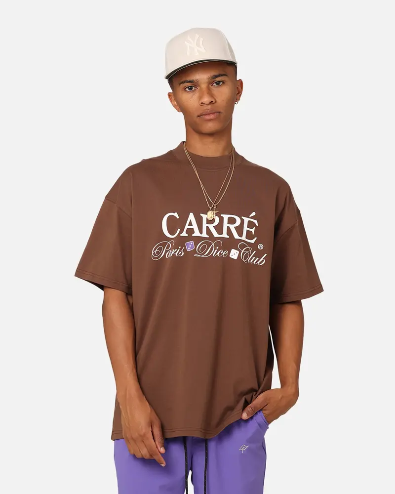 Carre Shooters Oversized T-Shirt Dark Brown 1
