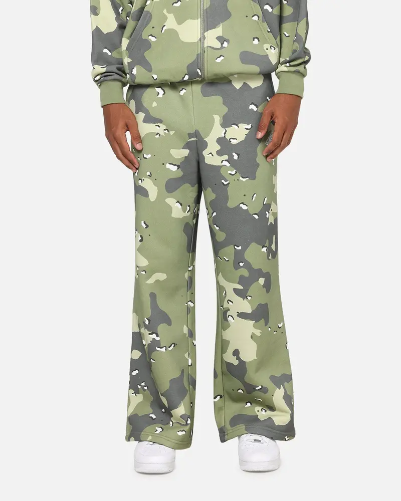 Carre Sideline Trackpants Green Camo 1