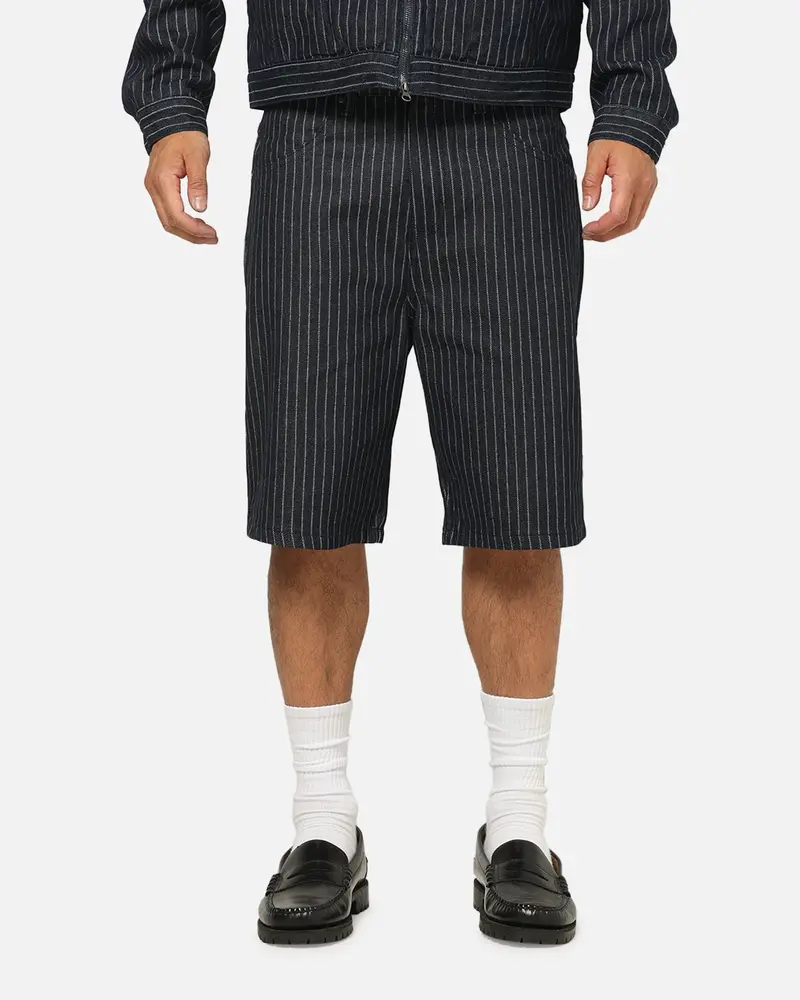 Carre Solace Baggy Jorts Navy Pinstripe 1