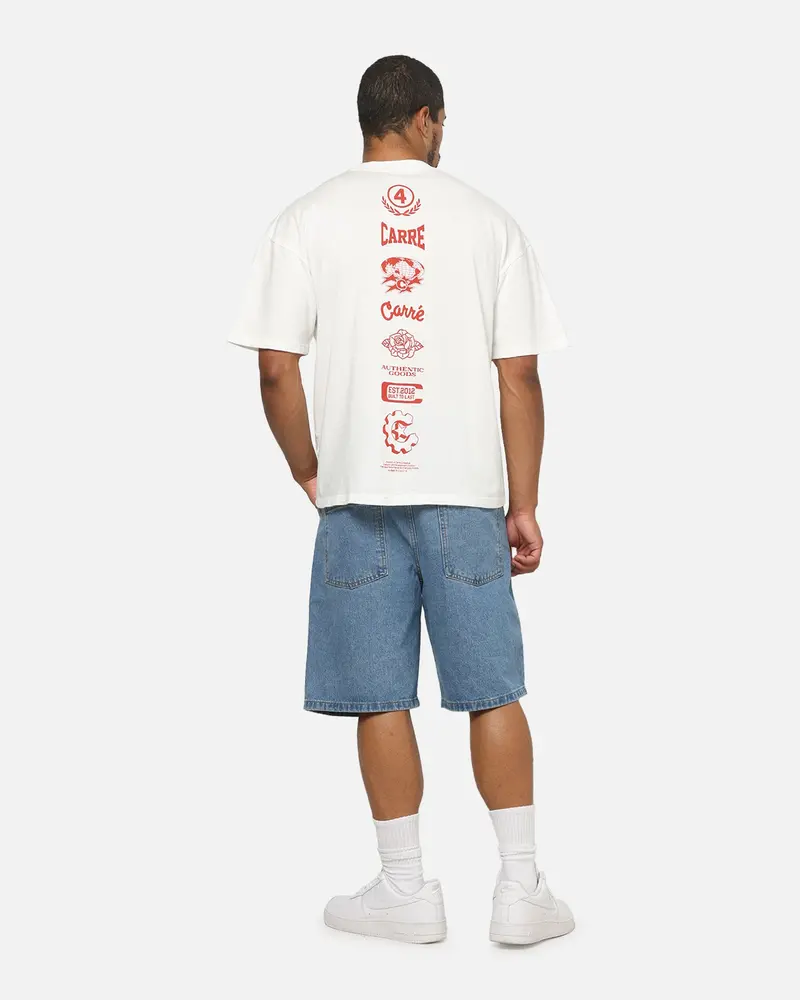 Carre Stacked Logo T-Shirt Off White 3