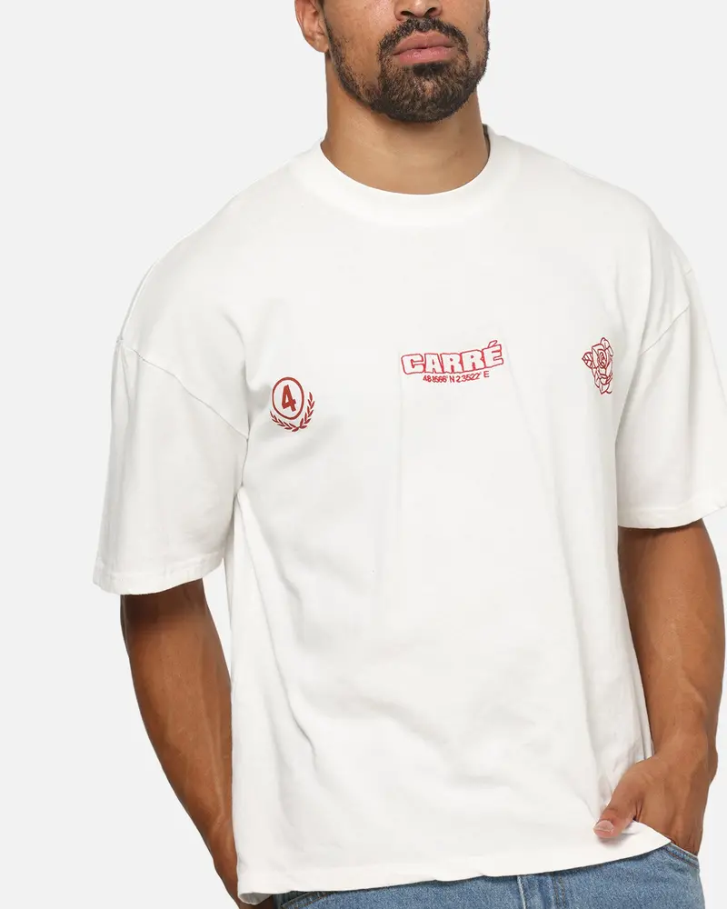 Carre Stacked Logo T-Shirt Off White 7