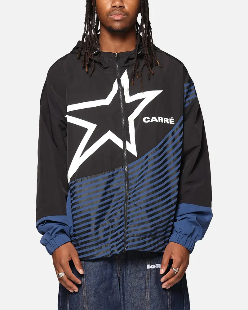 Carre Star Shooter Windbreaker Jacket Black/Blue 1