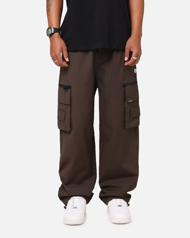 Carre Tactic Cargo Joggers Brown 1
