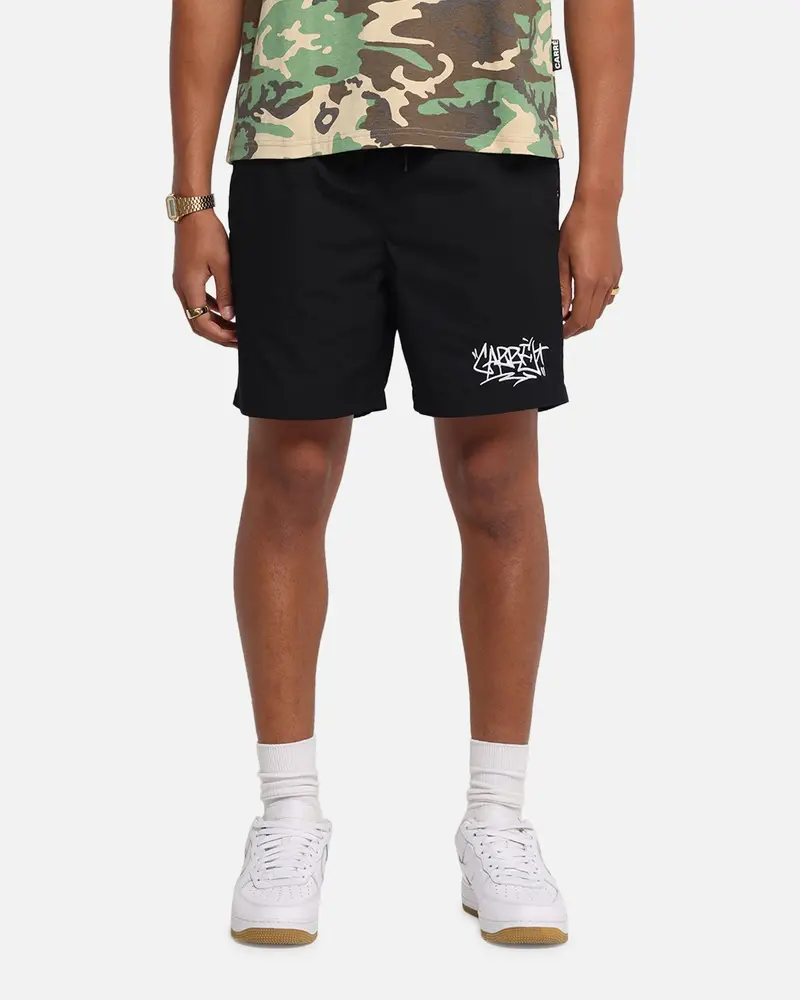 Carre Tagline Beach Shorts Black 1