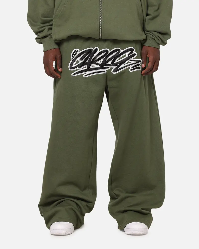 Carre Terrace Trackpants Olive 1