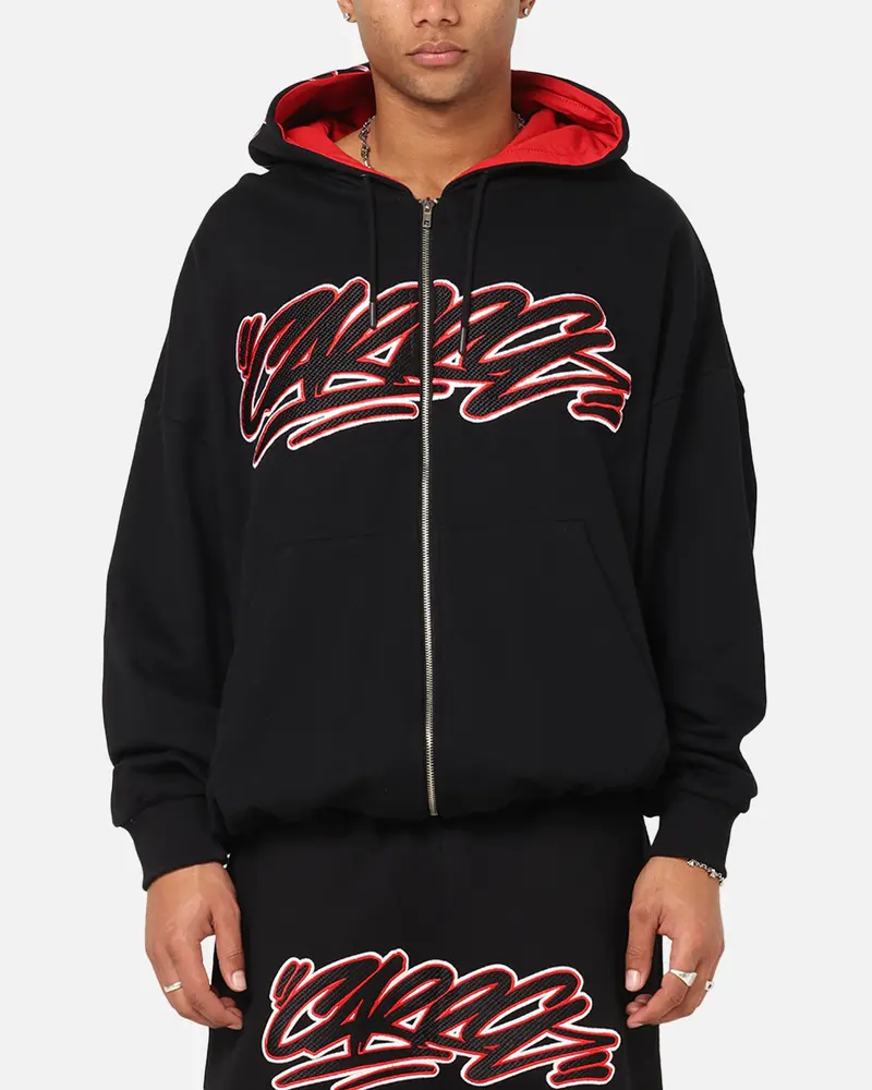 Carre Terrace Zip Hoodie Black 1