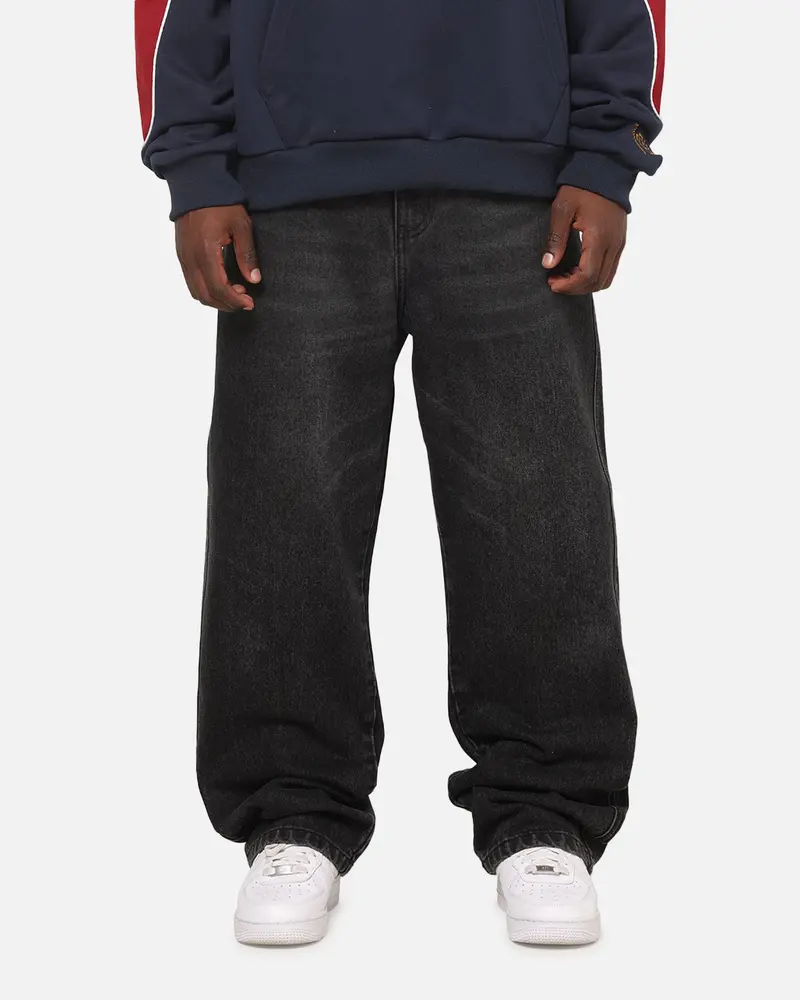 Carre Union Straight Fit Jeans Washed Black 1