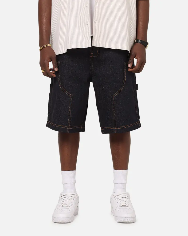 Carre Work Jorts Dark Washed Indigo 1