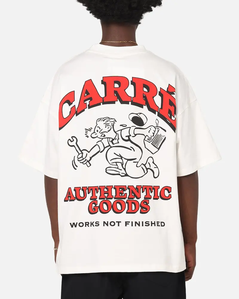 Carre Workwear Heavyweight T-Shirt Off White 1