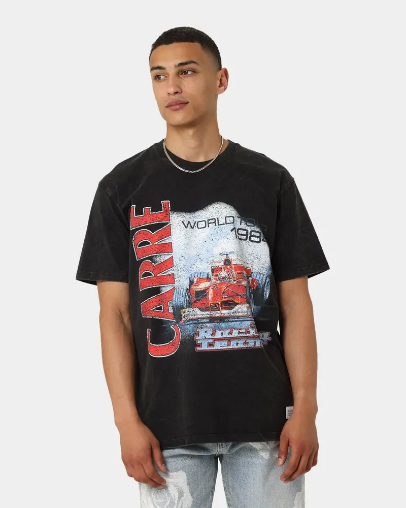 Carre World Tour '84 Vintage Short Sleeve T-Shirt Vinatge Black 1