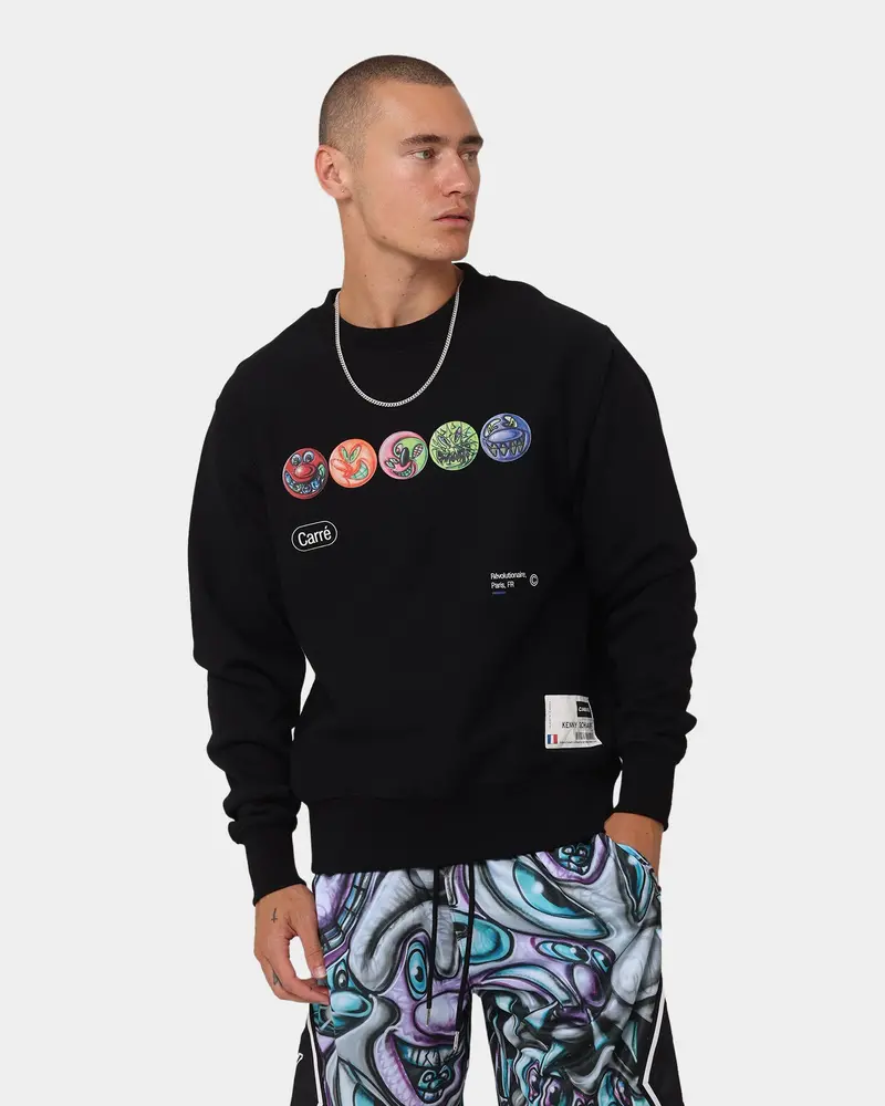 Carré X Kenny Scharf Gary's Revolution Crewneck Black 1
