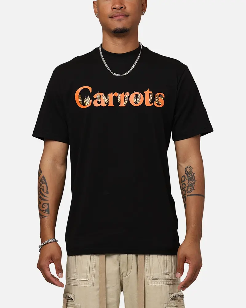 Carrots By Anwar Wordmark T-Shirt Black 1