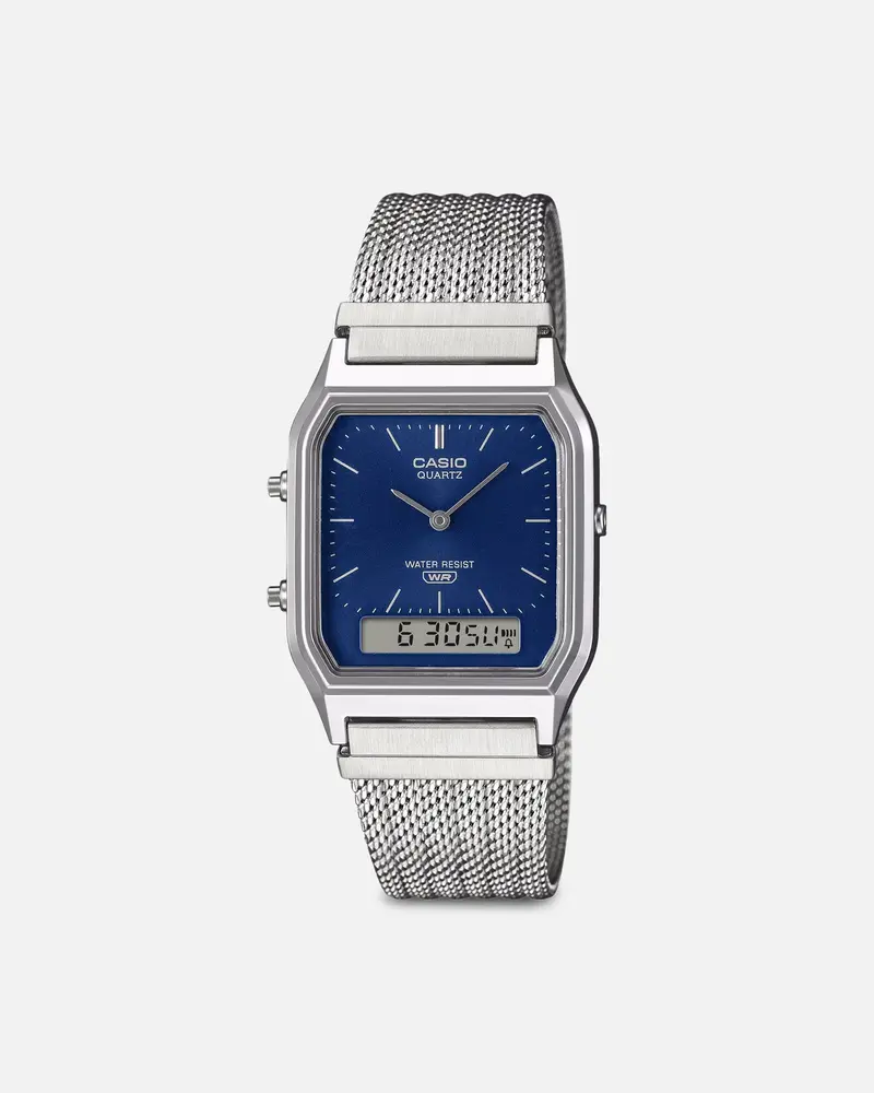 Casio Aq230em-2A Watch Silver/Blue 1