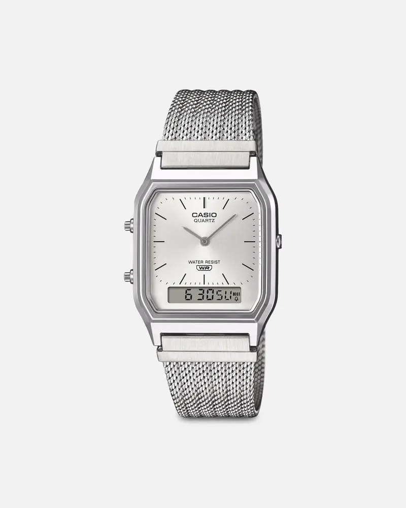 Casio Aq230em-7A Watch Silver/Silver 1