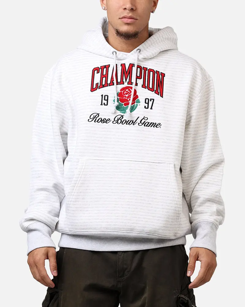 Champion Arena Pullover Hoodie White 1