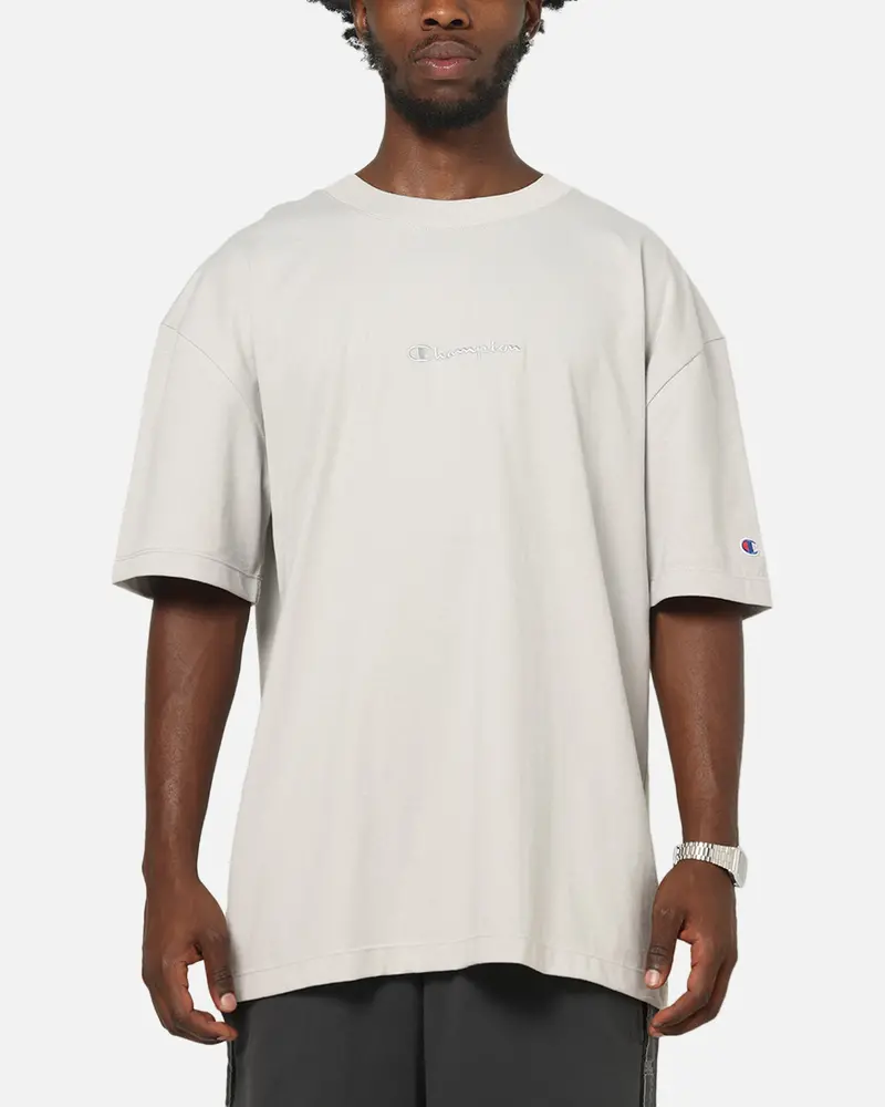 Champion Heritage New Script T-Shirt Iron Grey 1