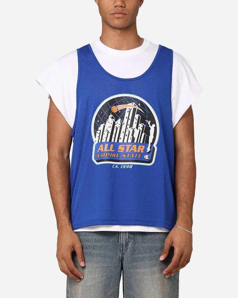Champion Lfs Empire State 2-Fer Mesh T-Shirt Black/Multi 1