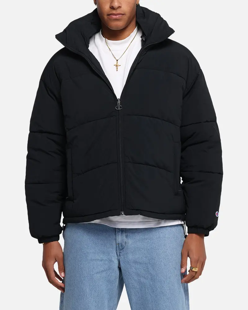Champion Reb Puffer Jacket Black 1