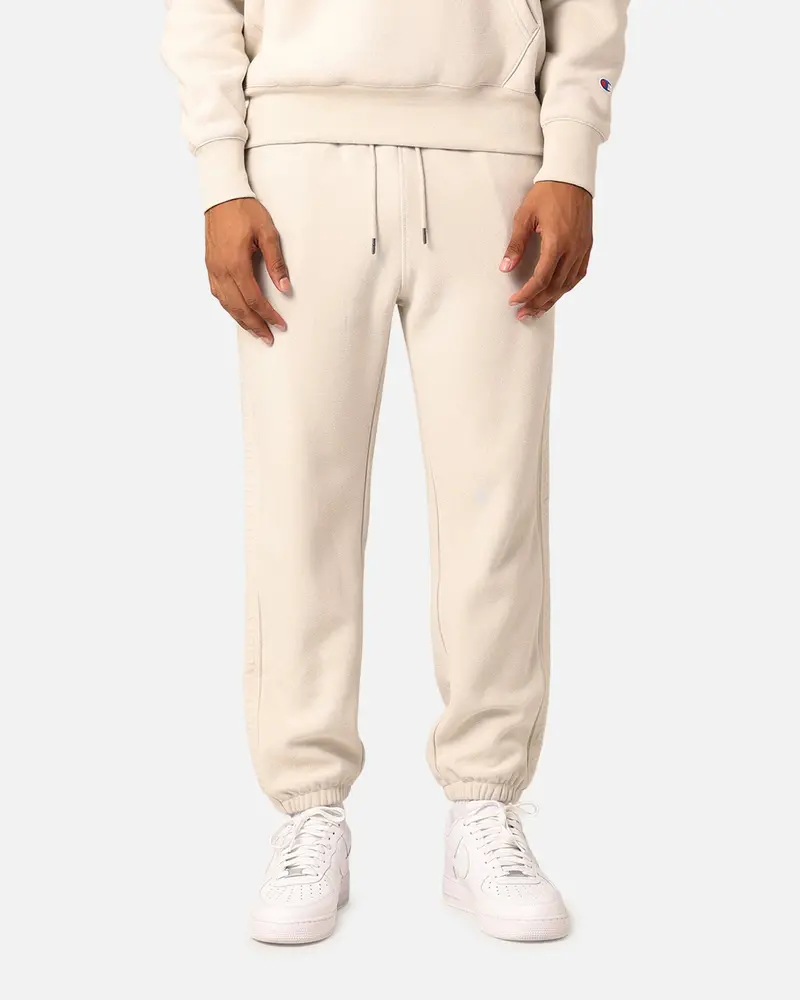 Champion Reverse Weave Terry Tape Jogger Stone 1
