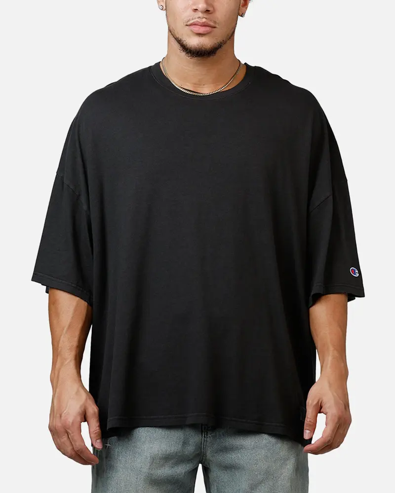 Champion Riggins Drop Shoulder T-Shirt Washed Black 1