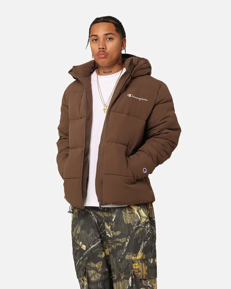 Champion Rochester Puffer Jacket Espresso Martini 1