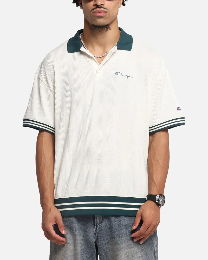 Champion Textured Polo Shirt Natural 1