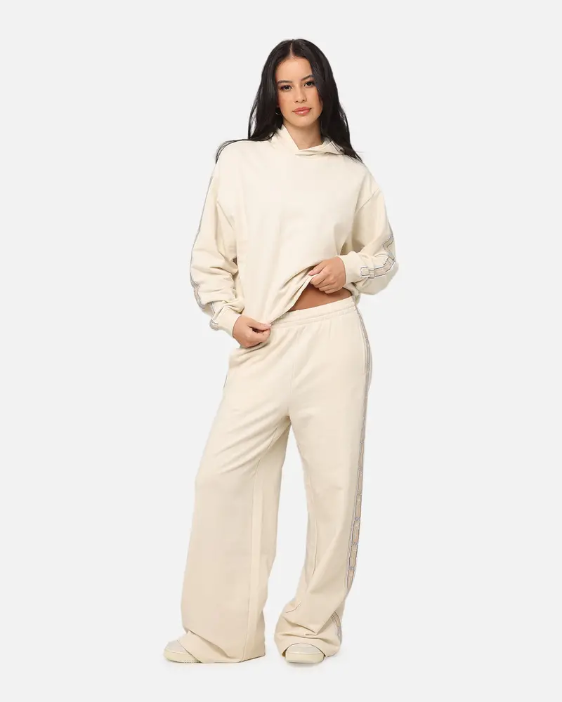Champion Women's Lux Taping Hoodie Natural 2