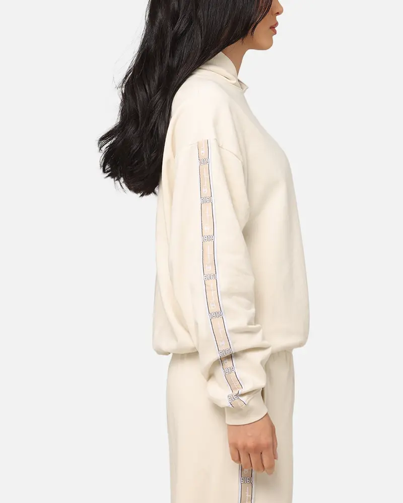 Champion Women's Lux Taping Hoodie Natural 4