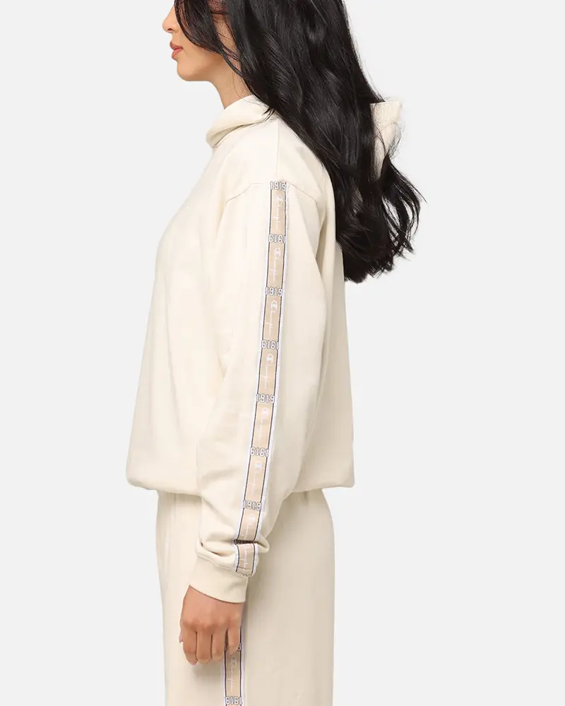 Champion Women's Lux Taping Hoodie Natural 5