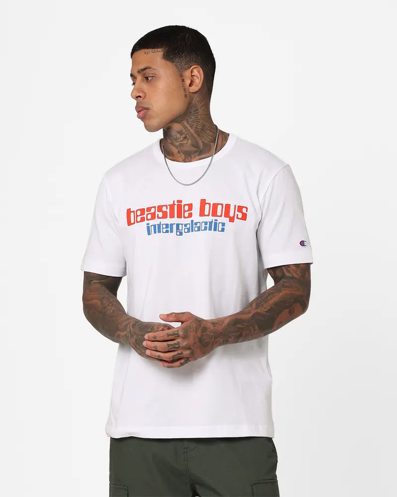 Champion X Beastie Boys Intergalactic T-Shirt White 1