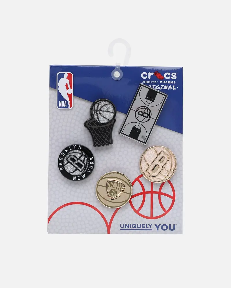 Crocs Brooklyn Nets 5 Pack Jibbitz Charms Multi 1