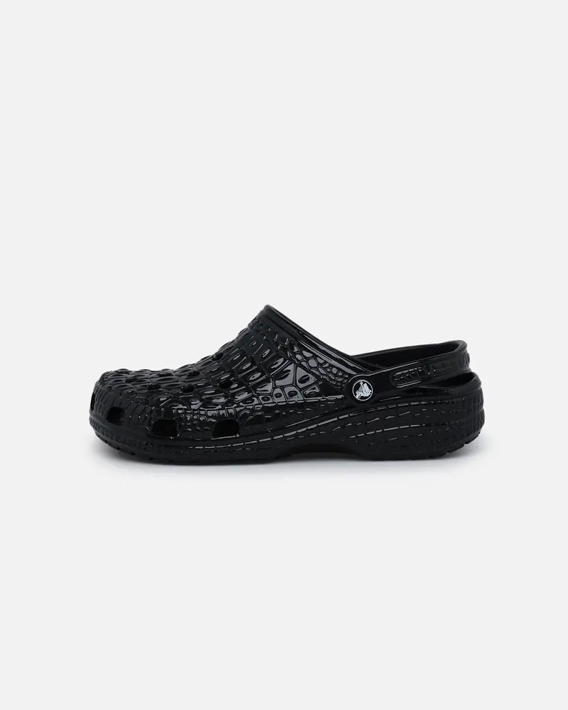 Crocs Classic Crocskin Clog Black Metallic 1