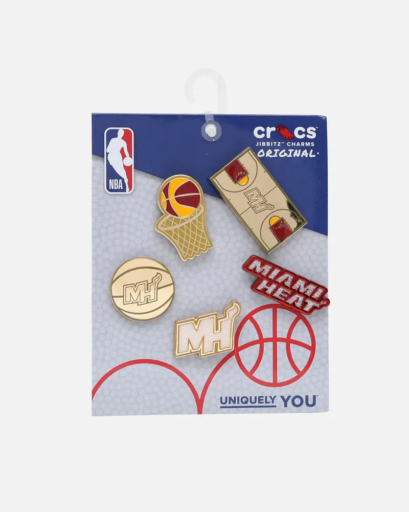 Crocs Miami Heat 5 Pack Jibbitz Charms Multi 1