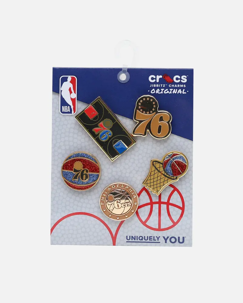 Crocs Philadelphia 76Ers 5 Pack Jibbitz Charms Multi 1