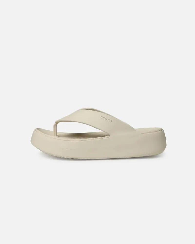 Crocs Women's Getaway Platform Flip Stucco 1