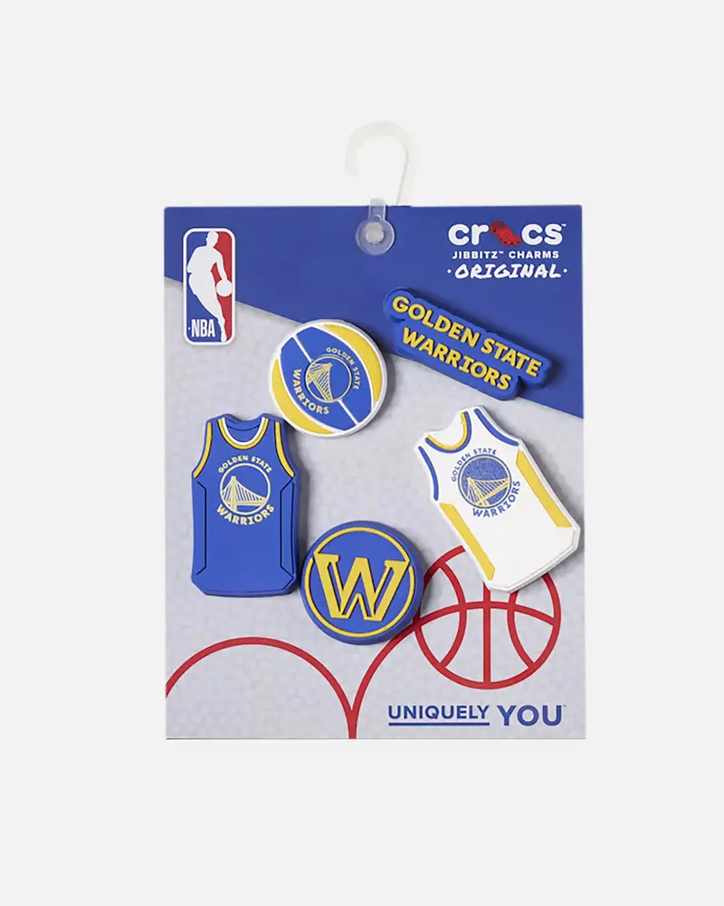 Crocs X Nba Golden State Warriors 5 Pack Jibbitz Charms Multi 1