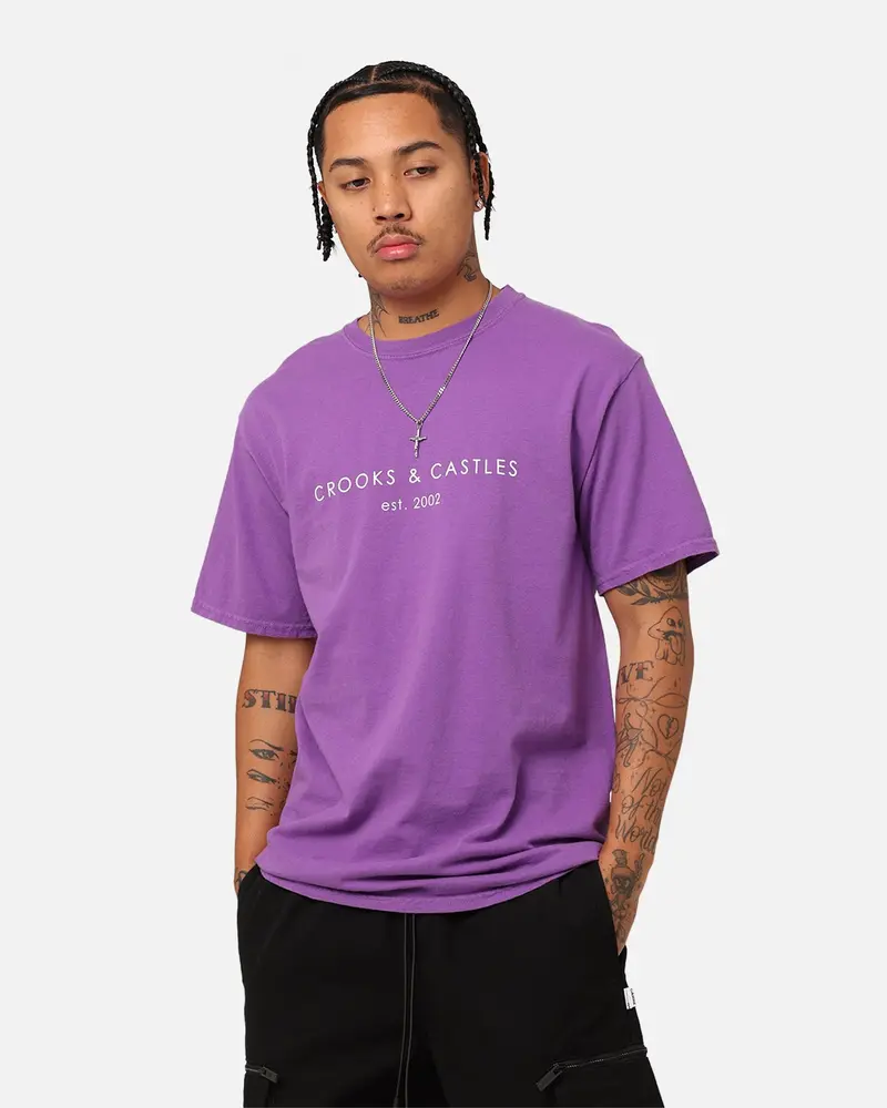 Crooks & Castles Millenium T-Shirt Purple 1