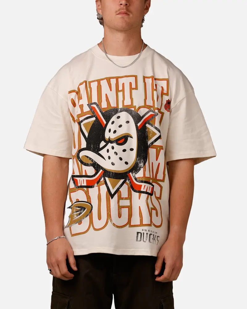 Culture Kings Anaheim Ducks Lets Go Ducks Vintage T-Shirt Off White 1
