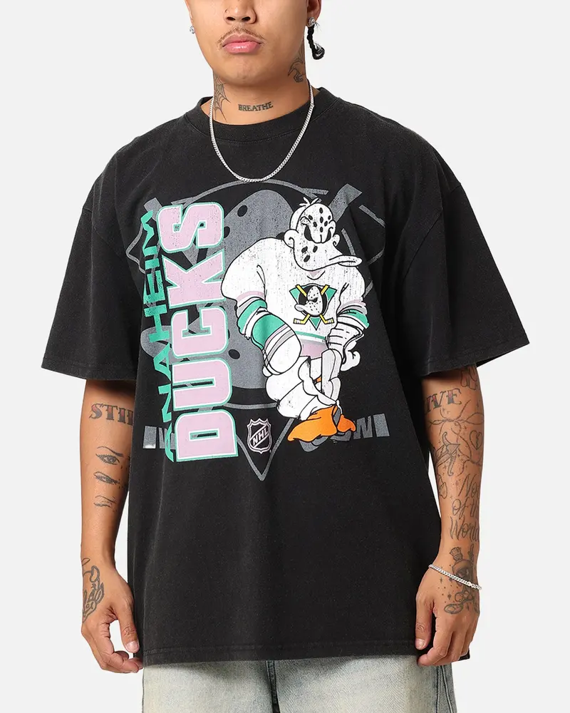 Culture Kings Anaheim Ducks Smash Heavy T-Shirt Vintage Black 1